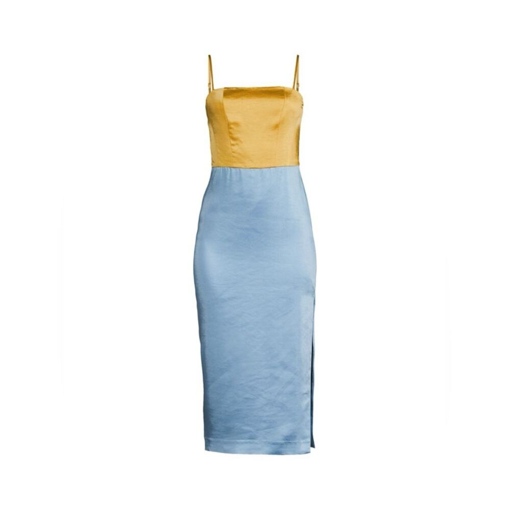 NWT Ramy Brook Delaney Two Tone Midi Dress, Size 12